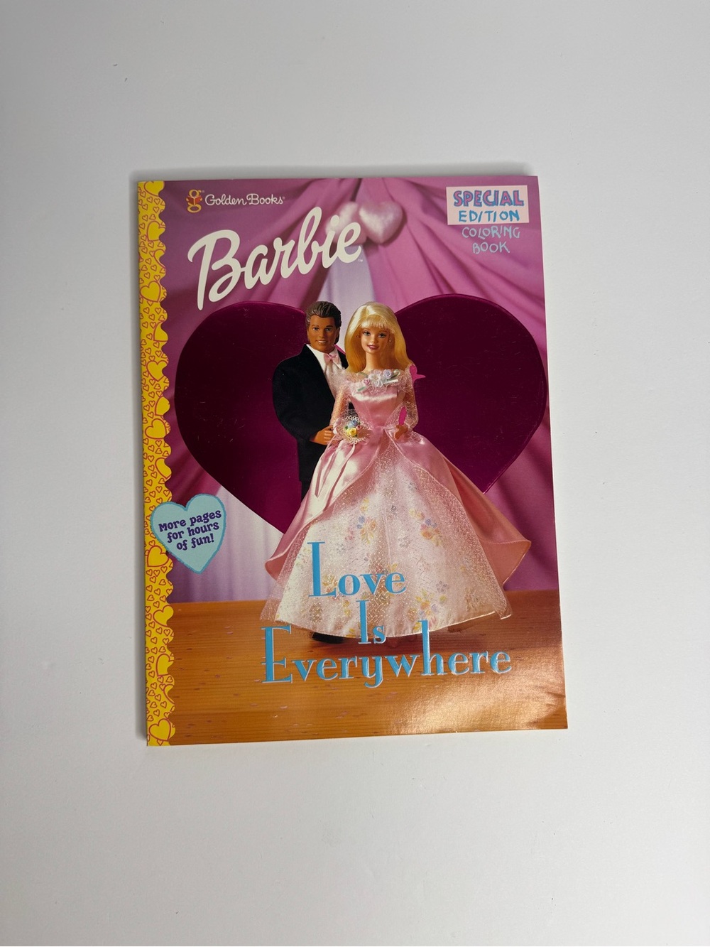 Vintage 1997 Barbie Love Is Everywhere Coloring Book